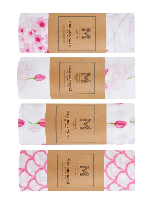 Organic Cotton Muslin Essential Swaddle Set