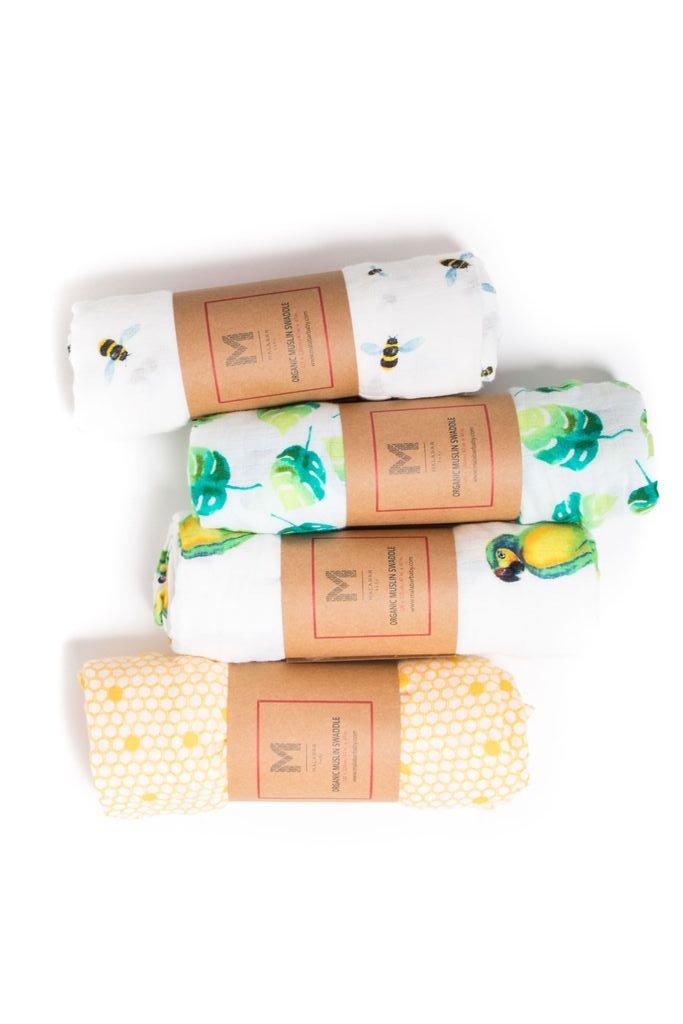Organic Cotton Muslin Essential Swaddle Set