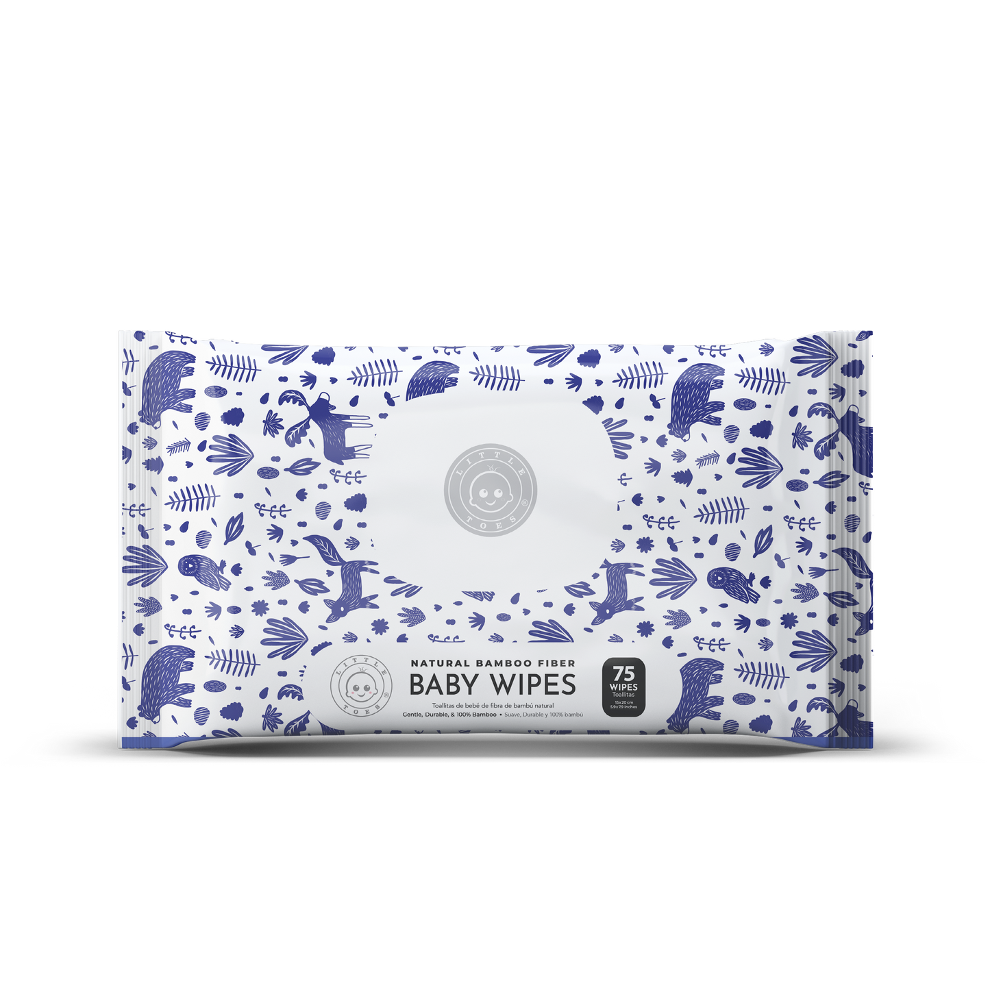 Baby Wipes – 3 Pack of 75 Woodland-Themed Wipes