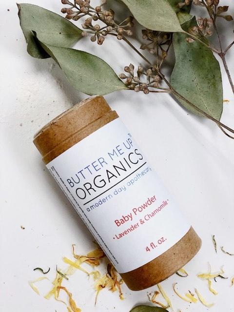 Butter Me Up All Natural Talc Free Organic Baby Powder