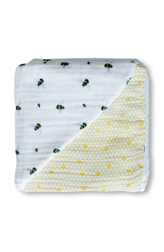 ORGANIC SNUG BLANKET - BEES– Softness That Grows With Your Little One